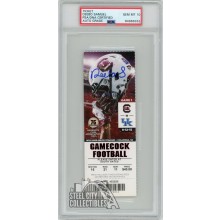 Deebo Samuel 2015 South Carolina Vs Kentucky Autographed Ticket PSA/DNA 10 (1st Reception)