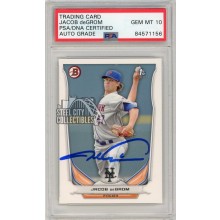 Jacob Degrom 2014 Bowman Autograph 1st Bowman Rookie Card #BP73 PSA/DNA 10