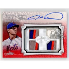 Jacob DeGrom 2020 Topps Sterling Autograph Quad Patch Card #SSAR-JD 5/5
