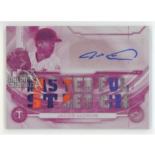 Jacob DeGrom 2019 Topps Triple Threads Autograph Patch Printing Plate Card 1/1