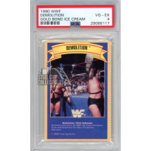 Demolition 1990 WWF Gold Bond Ice Cream Card PSA 4