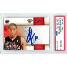 DeMar Derozan 2009-10 Panini Studio Autograph Rookie Card #148 PSA/DNA 10