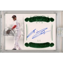Rafael Devers 2018 Panini Flawless Emerald Autograph Card #FRS-RD1 3/5