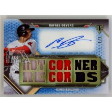 Rafael Devers 2021 Topps Triple Threads Blue Autograph Jersey Card 1/3