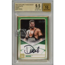 Diesel 2020 Topps Transcendent WWE Green Autograph Card /15 BGS 9.5