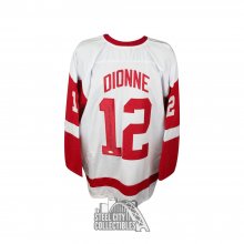 Marcel Dionne Inscriptions Autographed Detroit Custom Hockey Jersey - JSA COA