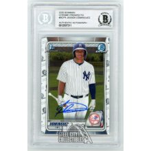Jasson Dominguez 2020 Bowman Chrome Prospects Autographed Rookie Card #BCP8 - BAS