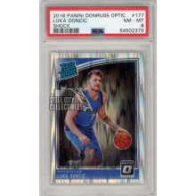 Luka Doncic 2018-19 Panini Donruss Optic Shock Rookie Card PSA 8 **PLEASE READ (B)**