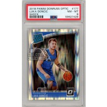 Luka Doncic 2018-19 Panini Donruss Optic Shock Rookie Card PSA 8