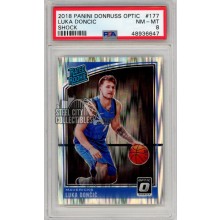 Luka Doncic 2018-19 Panini Donruss Optic Shock Rookie Card PSA 8 **PLEASE READ (A)**