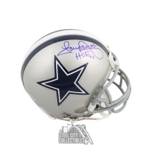 Tony Dorsett HOF 94 Autographed Dallas Cowboys Mini Football Helmet - BAS COA