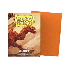 Dragon Shield Matte Amber Sleeves 100ct Box