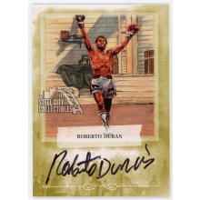 Roberto Duran 2010 Ringside Boxing Champions Autograph Gold Card