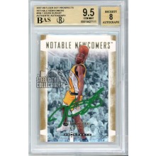 Kevin Durant 2007-08 Fleer Hot Prospects Autograph Rookie Card #NN1 BGS 9.5 BAS 8 (Green)