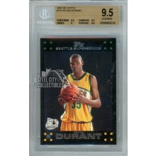 Kevin Durant 2007-08 Topps Basketball Rookie Card #112 BGS 9.5 Gem Mint