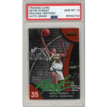 Kevin Durant 2007-08 Topps Finest Autograph Rookie Card #71 PSA/DNA 10 (Green)