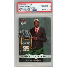 Kevin Durant 2007-08 Fleer Ultra Lucky 13 Autograph Rookie Card #232 PSA/DNA 10 (Green)