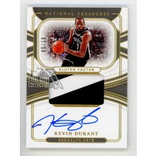 Kevin Durant 2021-22 Panini National Treasures Autograph Patch Card #CFKDU 05/10