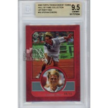 Stefan Edberg 2020 Topps Transcendent VIP Red Card #16 6/10 BGS 9.5 Gem Mint