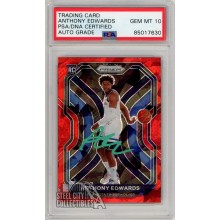 Anthony Edwards 2020-21 Panini Prizm Red Ice Autograph Rookie Card
