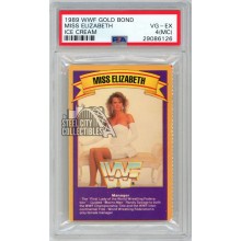 Miss Elizabeth 1989 WWF Gold Bond Ice Cream Card PSA 4 (MC)