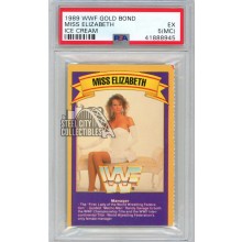 Miss Elizabeth 1989 WWF Gold Bond Ice Cream Card PSA 5 (MC)