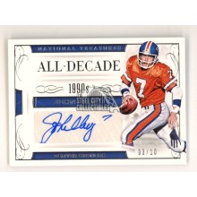 John Elway 2016 Panini National Treasures All Decade Autograph Card #39 03/10
