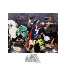John Elway Autographed Denver Broncos 16x20 Photo - BAS COA