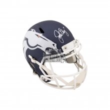 John Elway Autographed Broncos AMP Replica Full-Size Football Helmet - BAS COA
