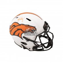 John Elway Autographed Broncos Lunar Eclipse Authentic Full-Size Football Helmet - BAS COA