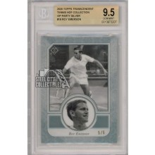 Roy Emerson 2020 Topps Transcendent VIP Silver Card #18 5/5 BGS 9.5 Gem Mint