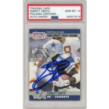 Emmitt Smith 1990 Pro Set Football Autographed Card #685 PSA/DNA 10