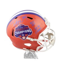 Travis Etienne Autographed Clemson Replica Full-Size Football Helmet - BAS COA (Inscriptions)