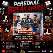 PERSONAL BREAK WAR (Please Read Description) 2025-26 Bowman University Best Basketball Hobby Box Group Break #1 -Brett