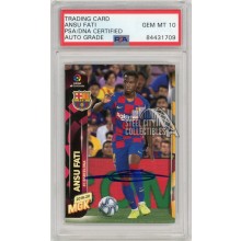 Ansu Fati 2019 Panini Megacracks La Liga Autographed Rookie Card #72BIS- PSA/DNA 10