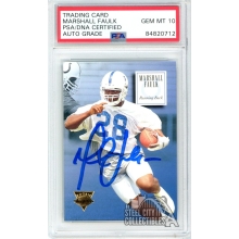 Marshall Faulk 1994 Skybox Autograph Rookie Card #158 PSA/DNA 10