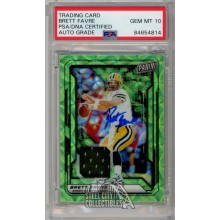 Brett Favre 2019 Panini The National Green Autograph Jersey Card #3 23/25 PSA/DNA 10