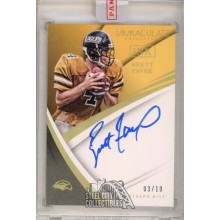 Brett Favre 2018 Panini Immaculate ink Collegiate Autograph Card #9 03/10