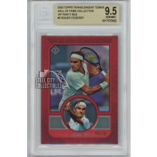 Roger Federer 2020 Topps Transcendent VIP Red Card #3 6/10 BGS 9.5 Gem Mint