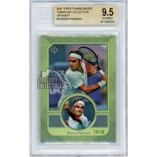 Roger Federer 2020 Topps Transcendent Tennis VIP Card #3 19/20 BGS 9.5 Gem Mint