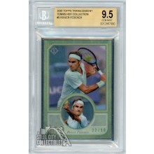 Roger Federer 2020 Topps Transcendent Tennis Card 22/50 BGS 9.5 Gem Mint