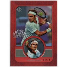 Roger Federer 2020 Topps Transcendent Tennis Red VIP Card #3 05/10
