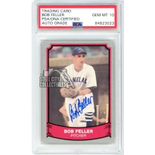 Bob Feller 1989 Pacific Legends Autograph Card #156 PSA/DNA 10