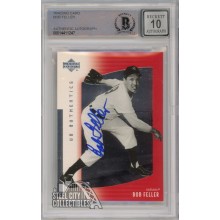 Bob Feller 2003 Upper Deck Authentics Baseball Autograph Card #39 BAS 10