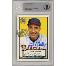 Bob Feller 2003 Topps Shoe Box Baseball Autograph Card #88 BAS