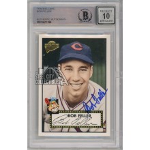 Bob Feller 2005 Topps Fan Favorites Baseball Autograph Card #88 BAS 10