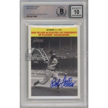 Bob Feller 2005 Topps Heritage Baseball Autograph Card #F-BF BAS 10