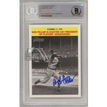 Bob Feller 2005 Topps Heritage Baseball Autograph Card #F-BF BAS