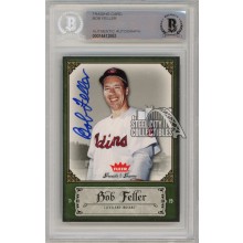 Bob Feller 2006 Fleer Greats Of The Game Baseball Autograph Card #11 BAS