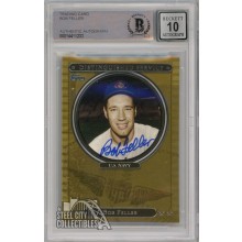 Bob Feller 2007 Topps Distinguished Service Baseball Autograph Card #DS3 BAS 10